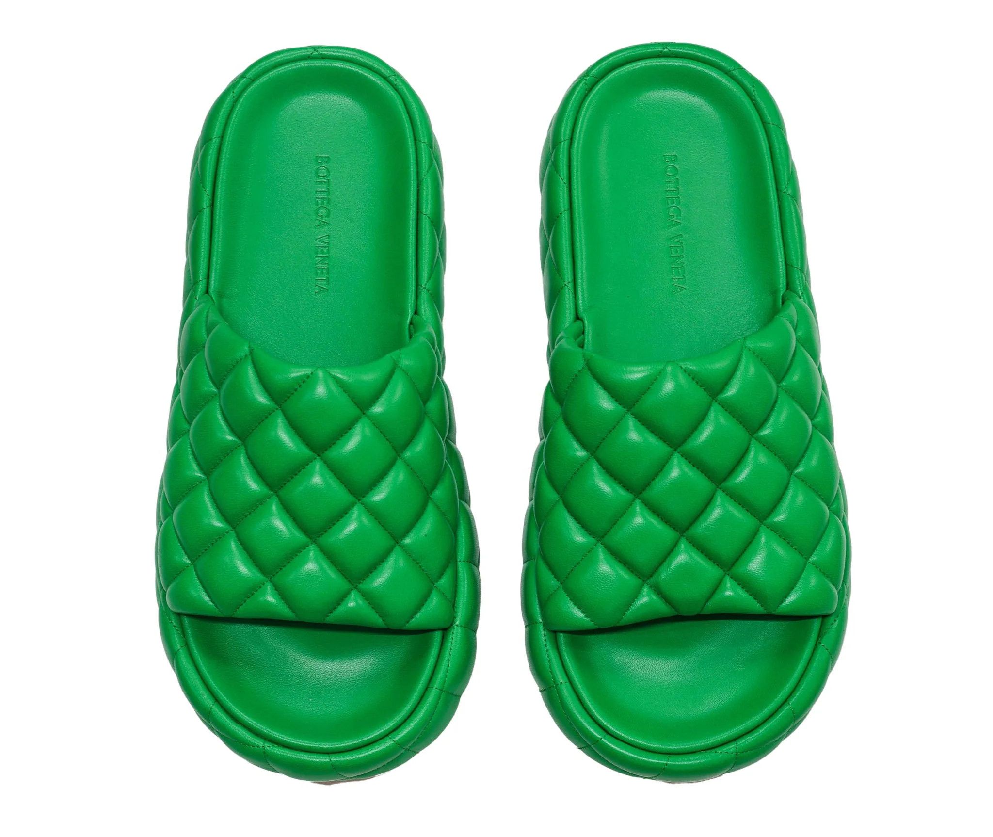 Bottega Veneta o1bcso1str0924 Padded Flat Sandals in Parakeet Size US 9 / IT 39 - 6 Thumbnail