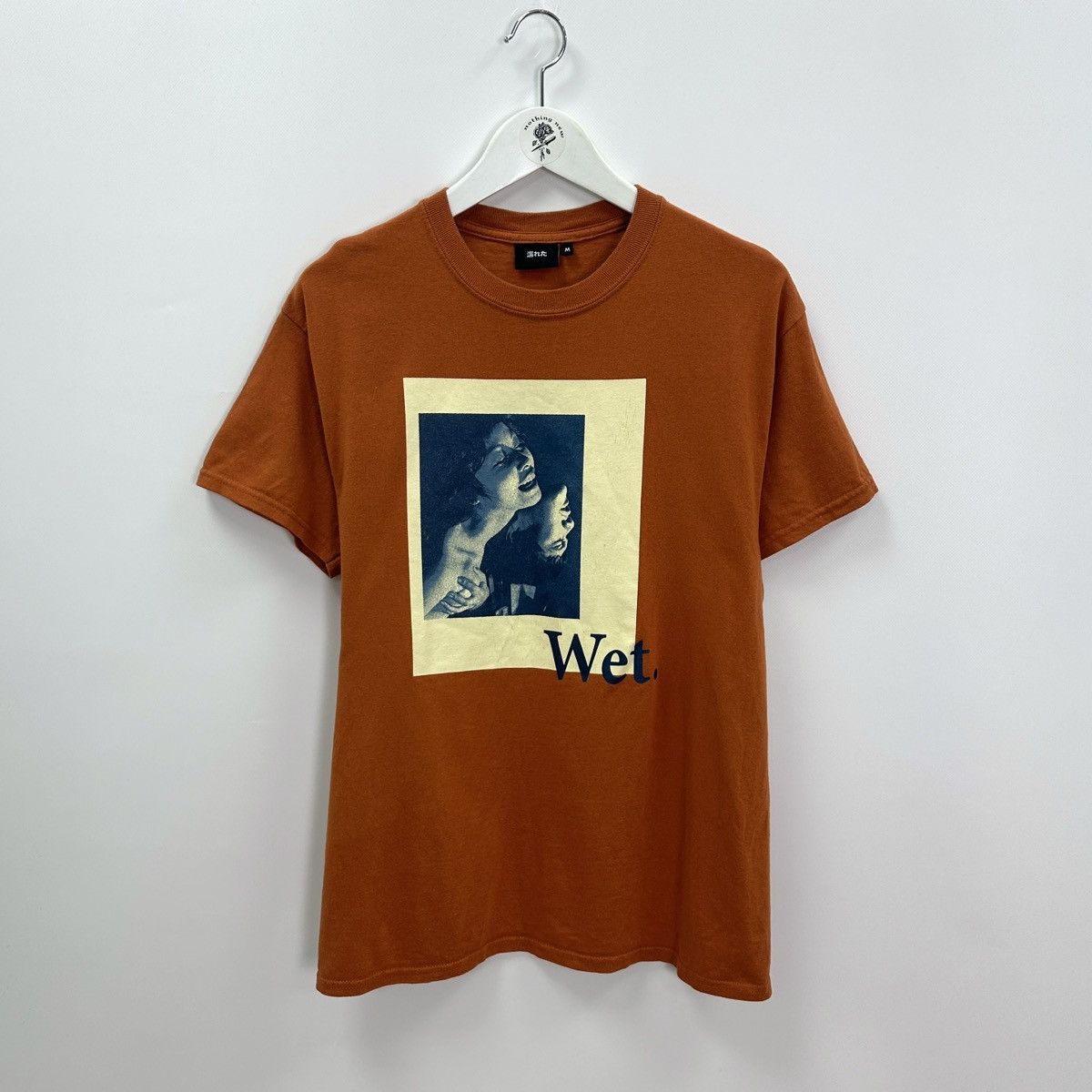 Japanese Brand Wet Wet Japan Naked Girls basic orange tee y2k hype og style Size US M / EU 48-50 / 2 - 1 Thumbnail