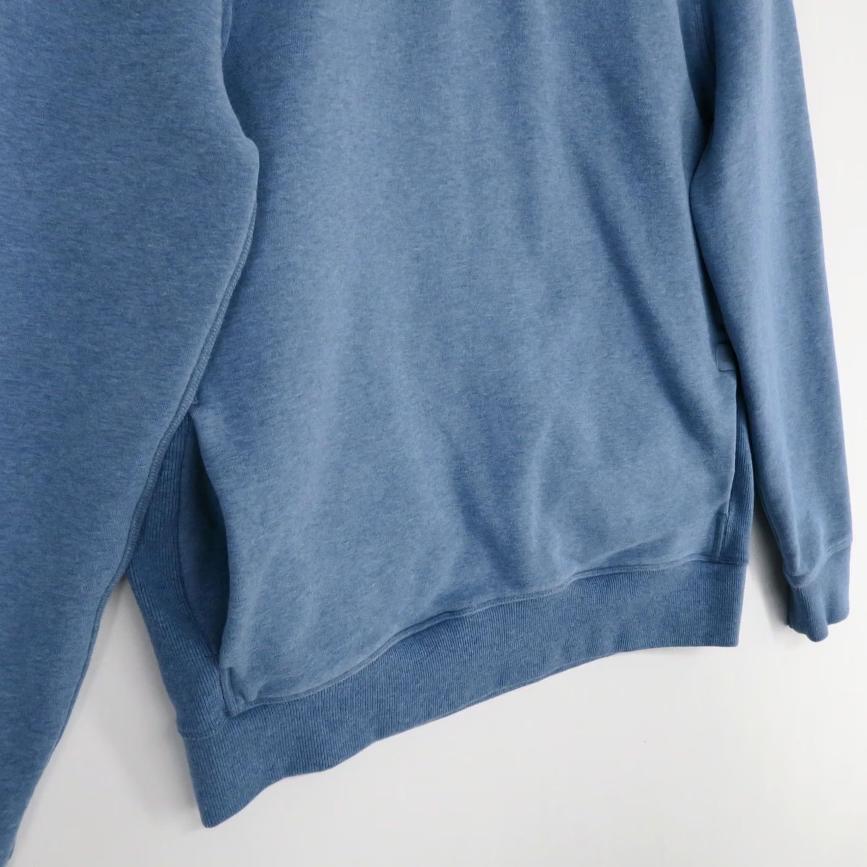 Vintage Mack Weldon Ace Pullover Mens M Blue Heather 1/4 Zip Mock Neck Cotton Sweatshirt Size US M / EU 48-50 / 2 - 3 Thumbnail