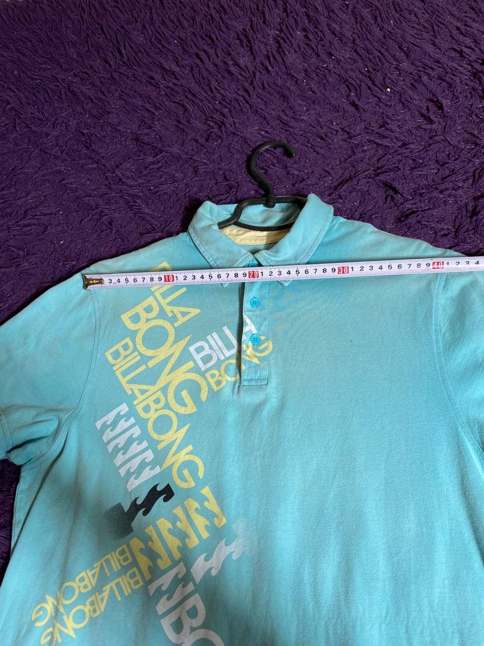 Billabong × Vintage Vintage 90 Billabong Logo Polo Tee Shirt sz M Size US M / EU 48-50 / 2 - 8 Thumbnail