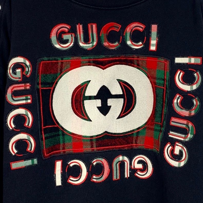 Gucci Gucci Black logo letter print cotton round-neck long-sleeve Size US S / EU 44-46 / 1 - 4 Thumbnail