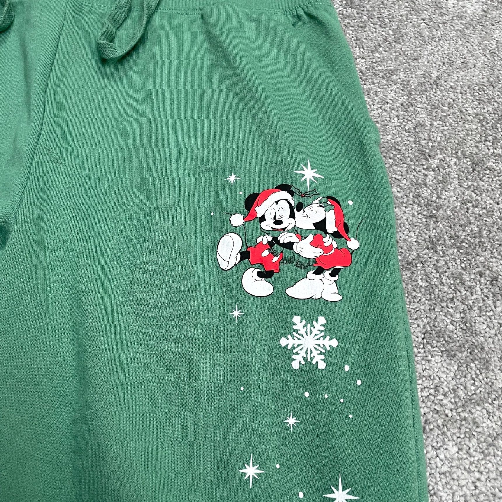 Disney Disney Sweatpants Women M Green Mickey Mouse Fleece Super Soft Pockets Elastic Waist 32 Inseam Regular Size 32" / US 10 / IT 46 - 5 Thumbnail