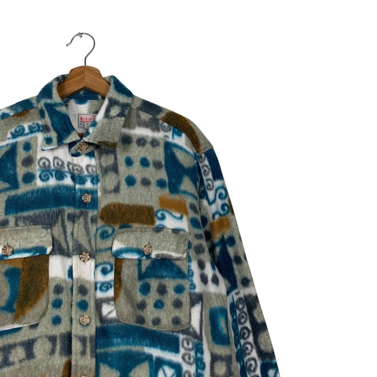 Flannel MACHOPE MIND Overprint Fleece Flannel #1600-C71 Size US M / EU 48-50 / 2 - 5 Thumbnail
