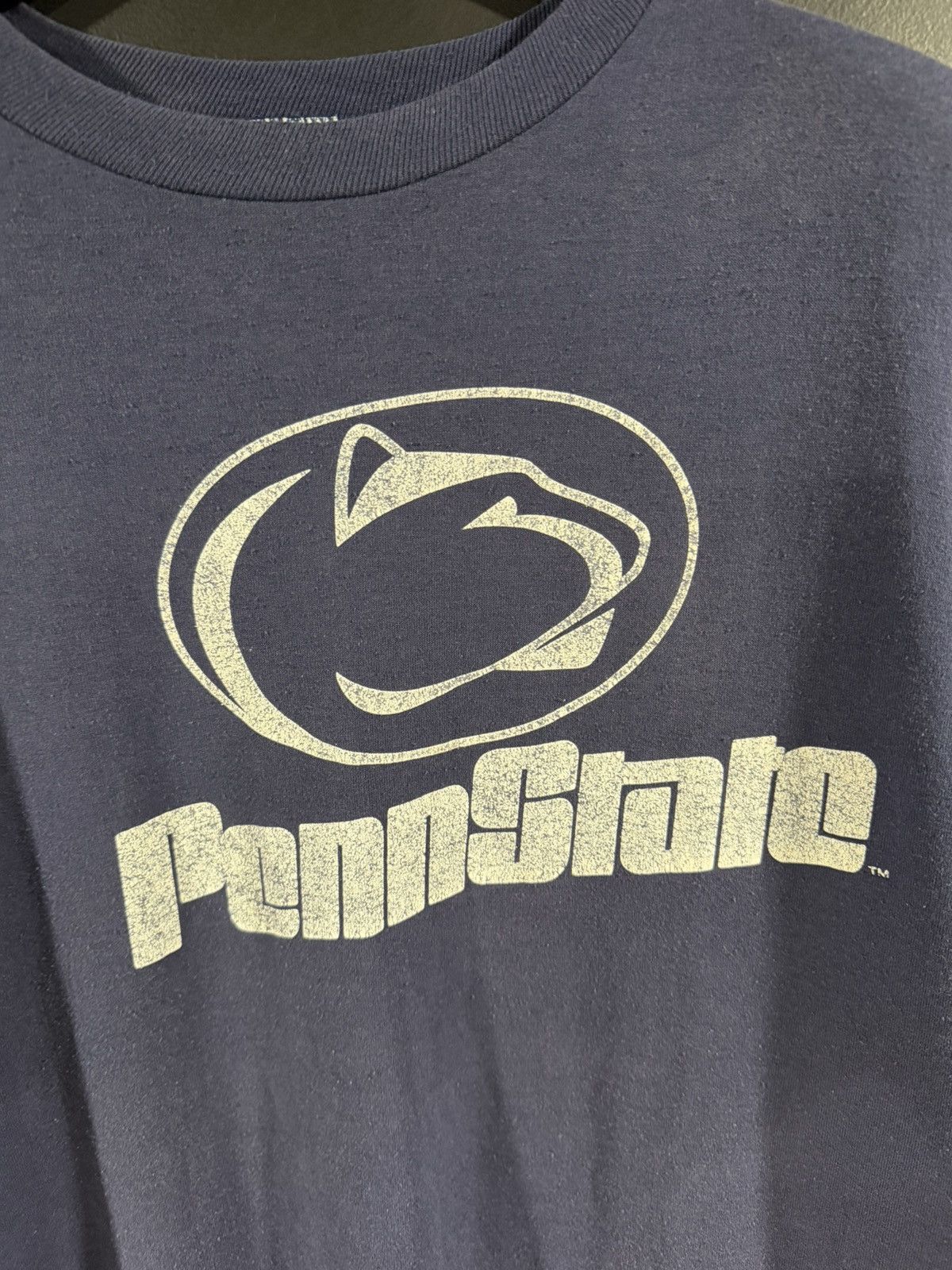 Vintage 1990s Vintage Penn State Single Stitch Faded NCAA Tee XL Size US XL / EU 56 / 4 - 3 Thumbnail