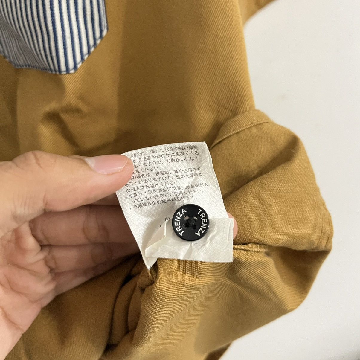 Japanese Brand Trenza Basic With Iconic Striped Pocket Shirt Size US M / EU 48-50 / 2 - 5 Thumbnail