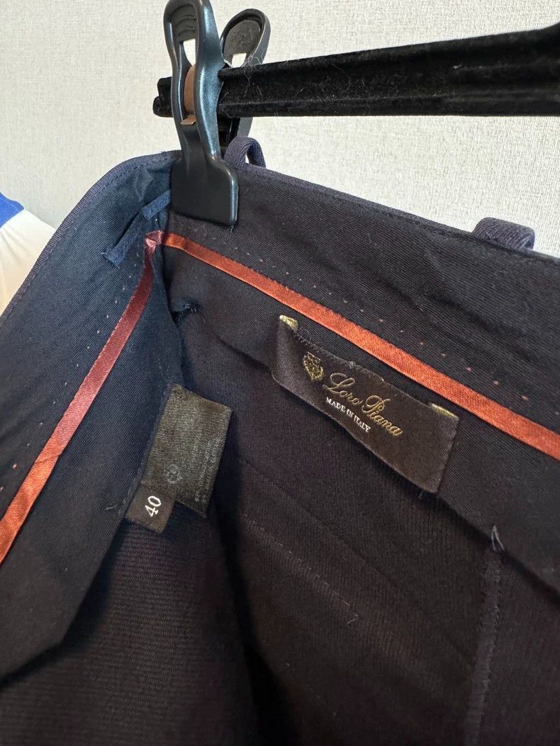 Loro Piana LORO PIANA Blue cotton casual pants Size 26" / US 2 / IT 38 - 5 Thumbnail