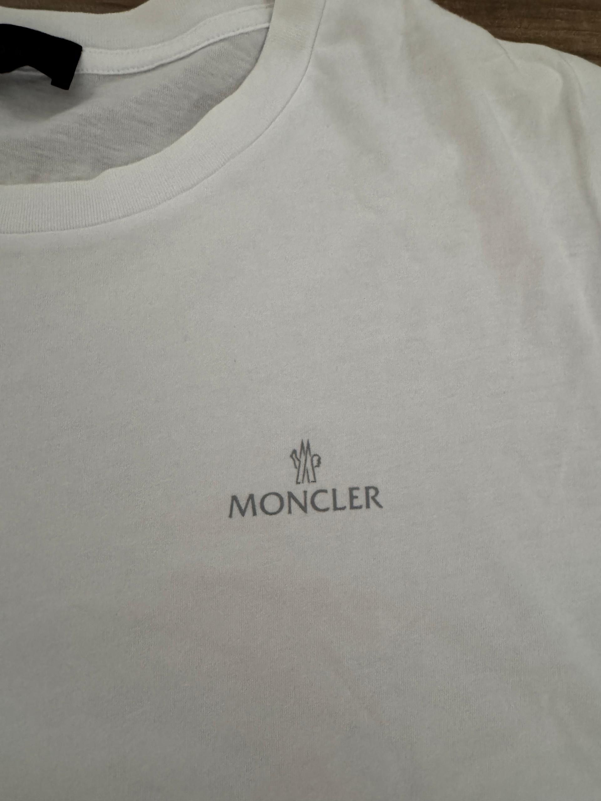 Moncler Moncler White T-Shirt Size US L / EU 52-54 / 3 - 2 Thumbnail