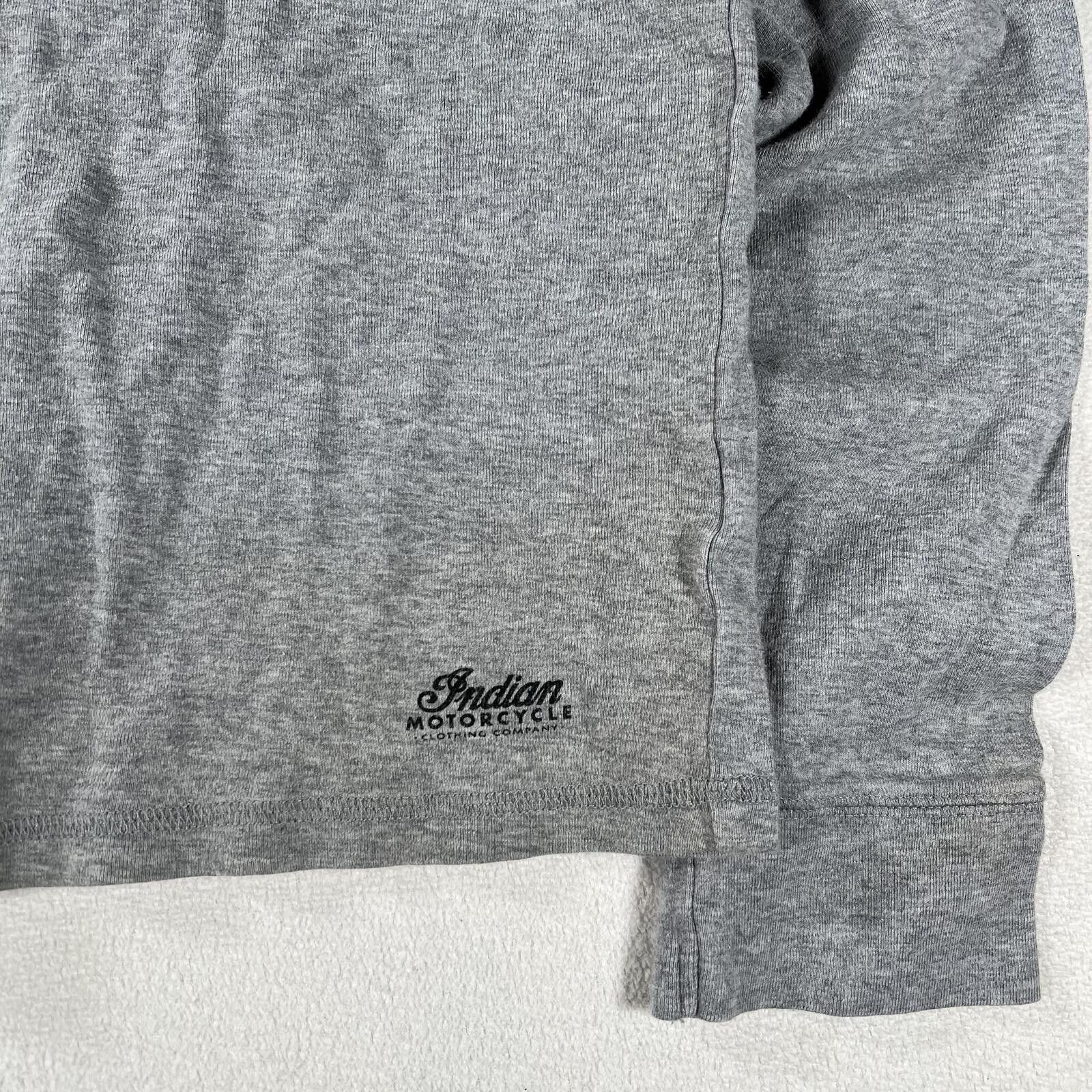 Harley Davidson Vintage Indian Motorcycles Ribbed Cotton Longsleeve Shirt Size US XL / EU 56 / 4 - 6 Thumbnail