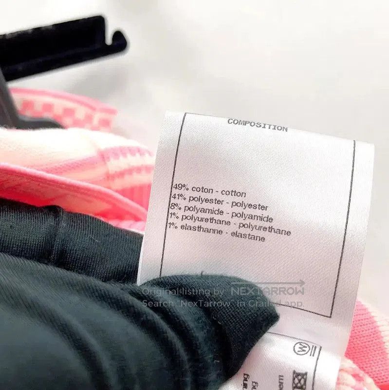 Chanel Chanel Pink Cotton Blend Women's Skirt . Size 23" - 8 Thumbnail