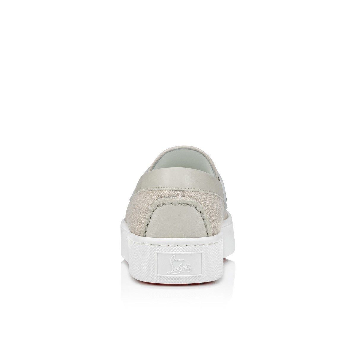 Christian Louboutin oc11z0325 Paqueboat Flat Lin Country in Albatre Size US 11.5 / EU 44-45 - 4 Thumbnail