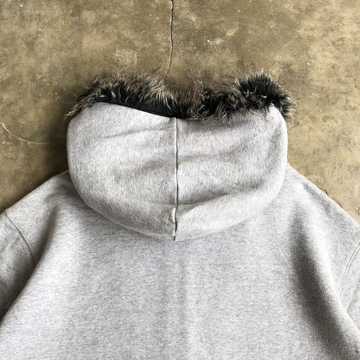 20471120 2000s My Mui Distressed Fur Ziphoodie Grey Ifsixwasnine Lgb Size US XL / EU 56 / 4 - 12 Thumbnail