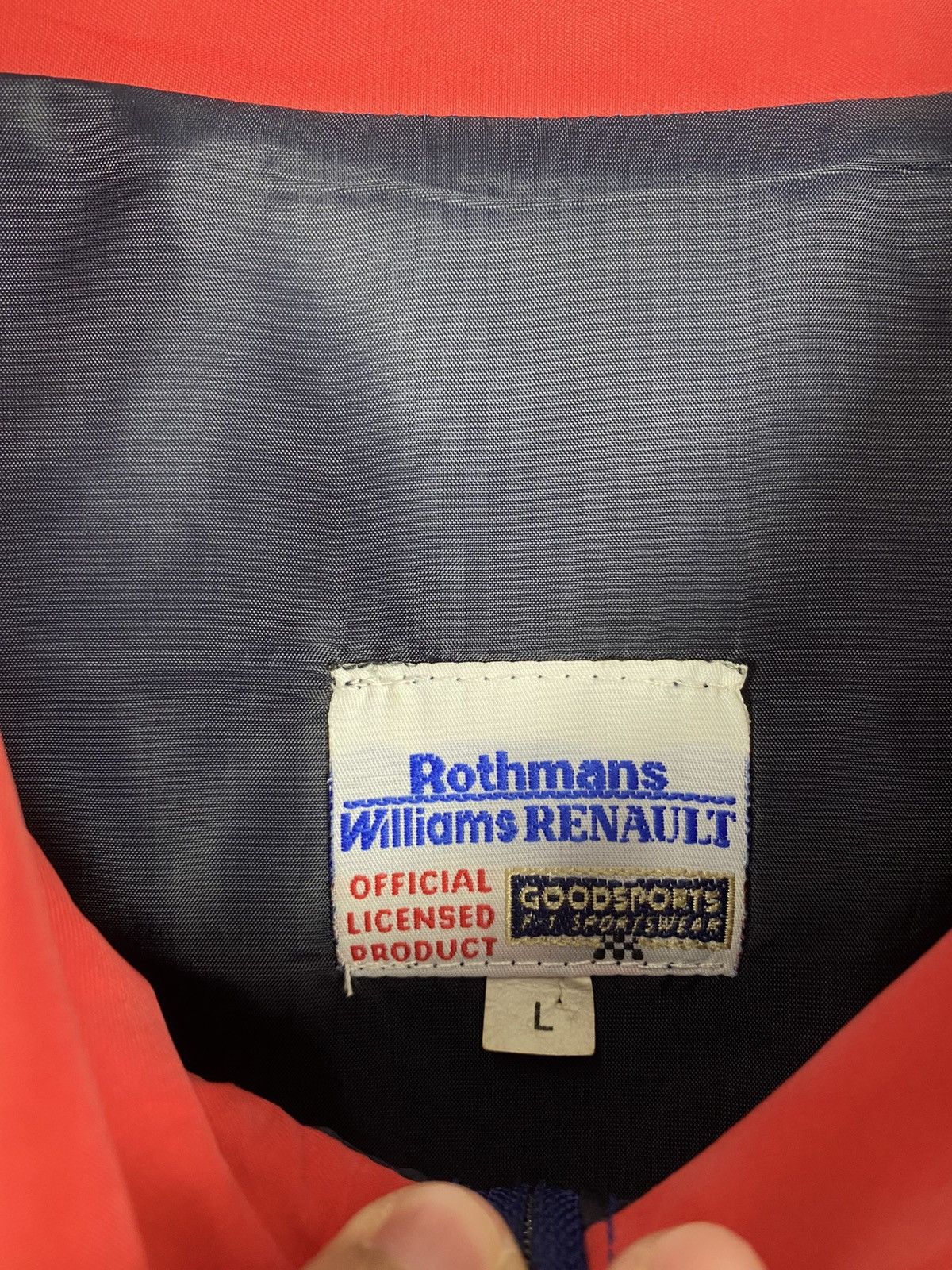 Formula 1 Rare‼️ Vtg Rothmans Williams Renault Formula 1 Team Jacket Size US L / EU 52-54 / 3 - 6 Thumbnail