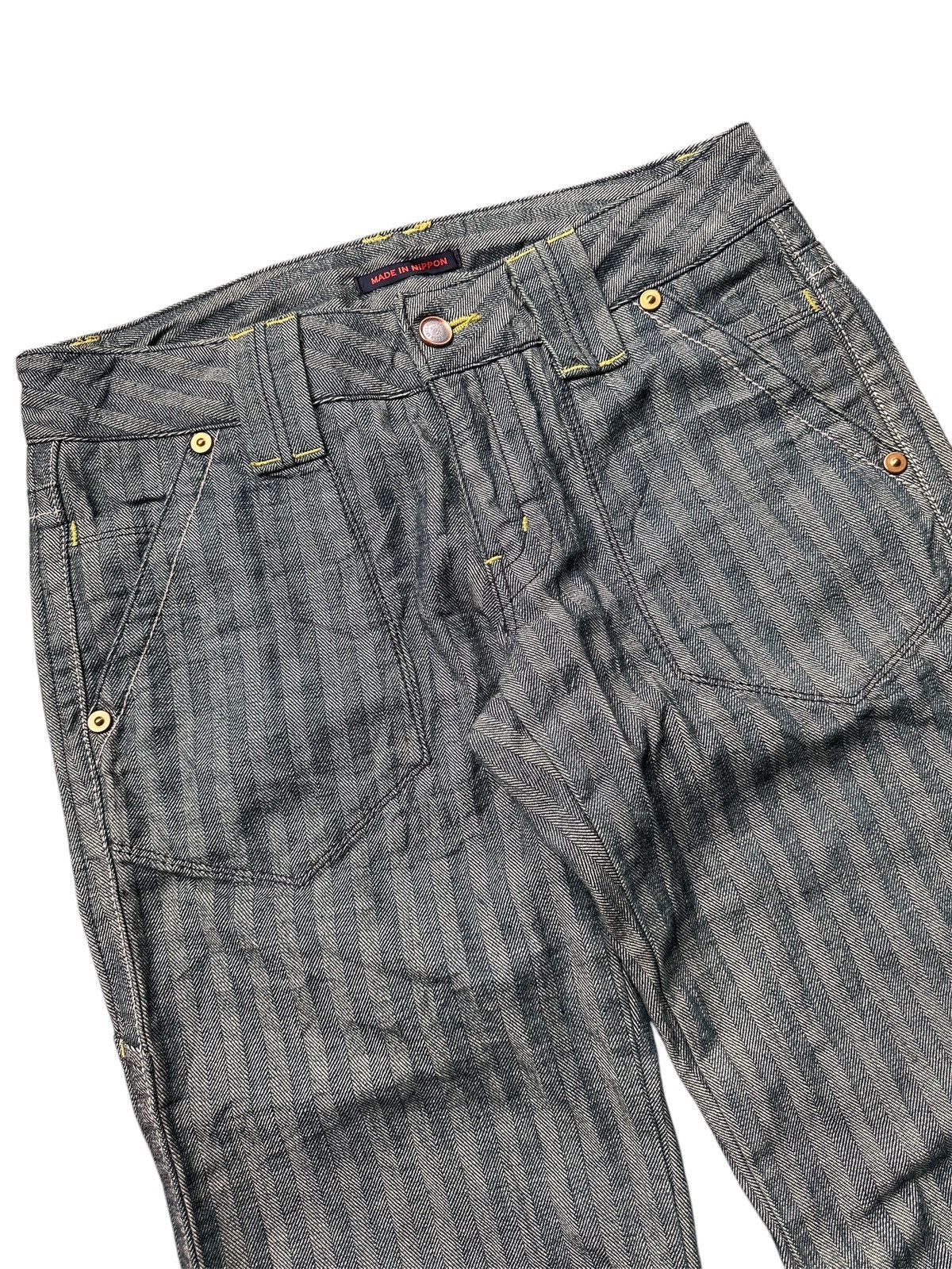 If Six Was Nine × Japanese Brand × Le Grande Bleu (L.G.B.) Blue Way Carpenter Flared Jeans Size 31" - 3 Thumbnail