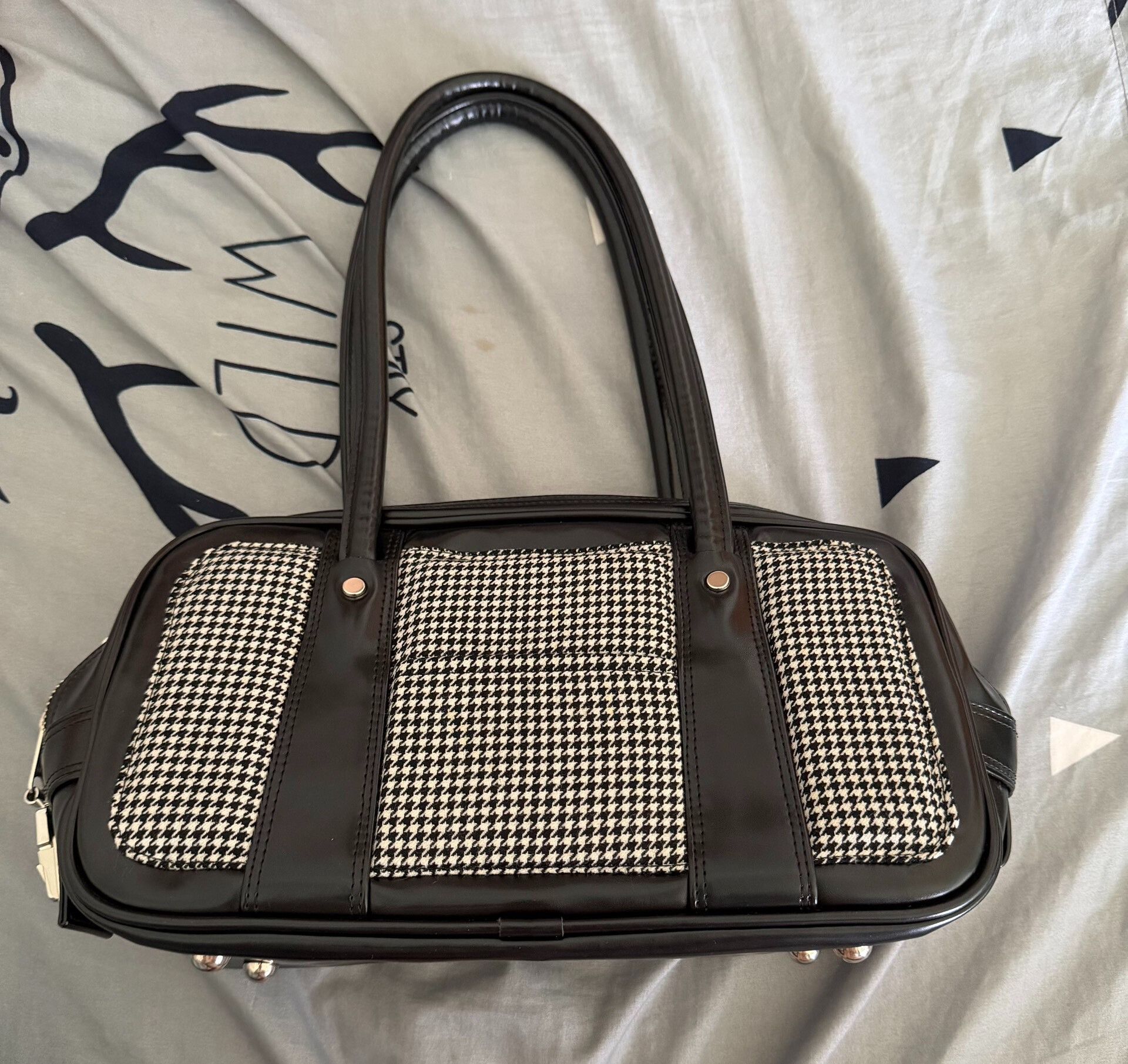 Comme des Garcons CDG Houndstooth Underarm Shoulder Bag Size ONE SIZE - 1 Thumbnail