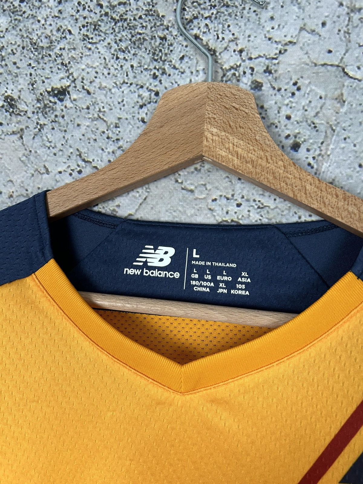 New Balance AS Roma New Balance Soccer Jersey New Football Rare Size US L / EU 52-54 / 3 - 7 Thumbnail