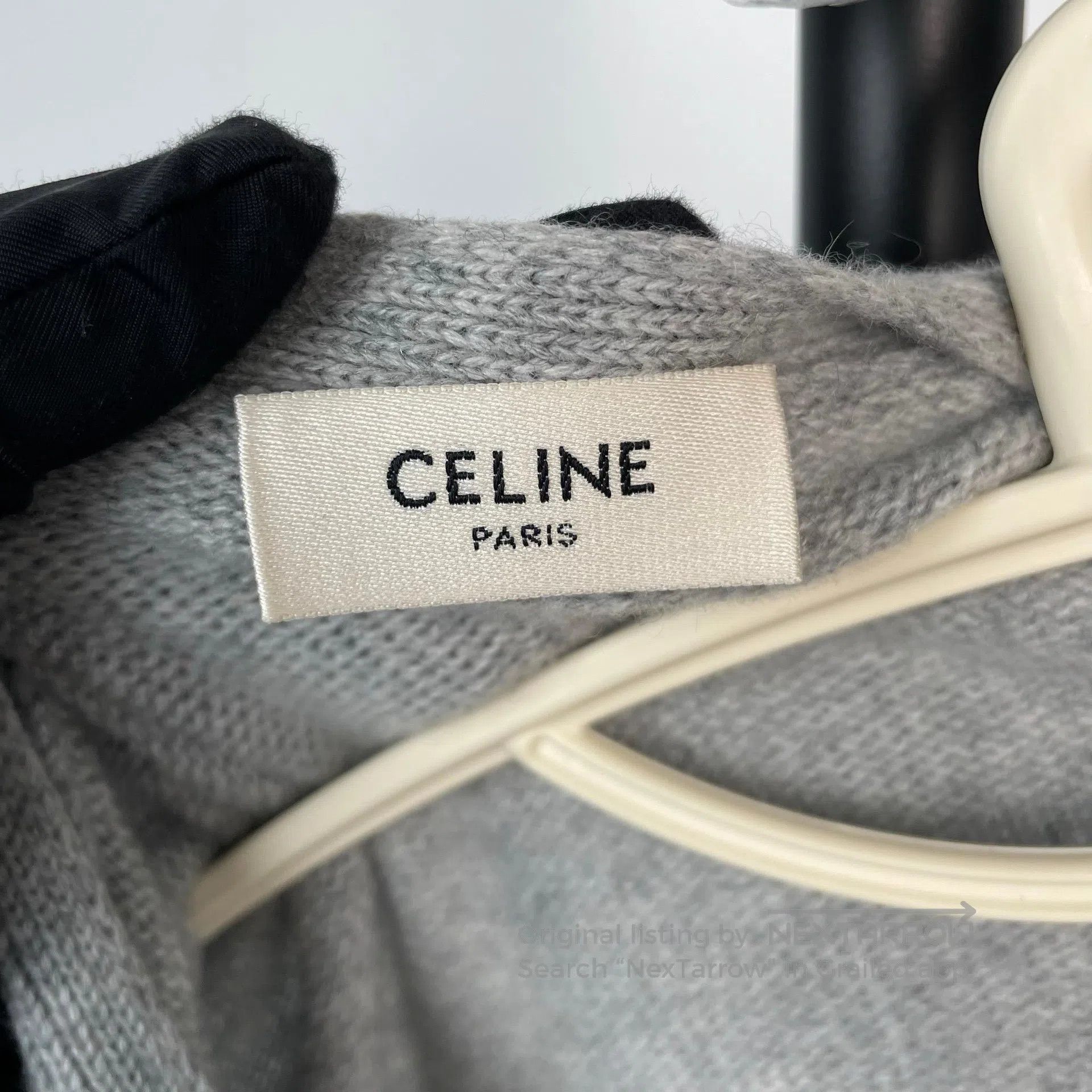 Celine CELINE Gray Triumph Gate Gold Button V-Neck Cardigan Jacke Size S / US 4 / IT 40 - 4 Thumbnail