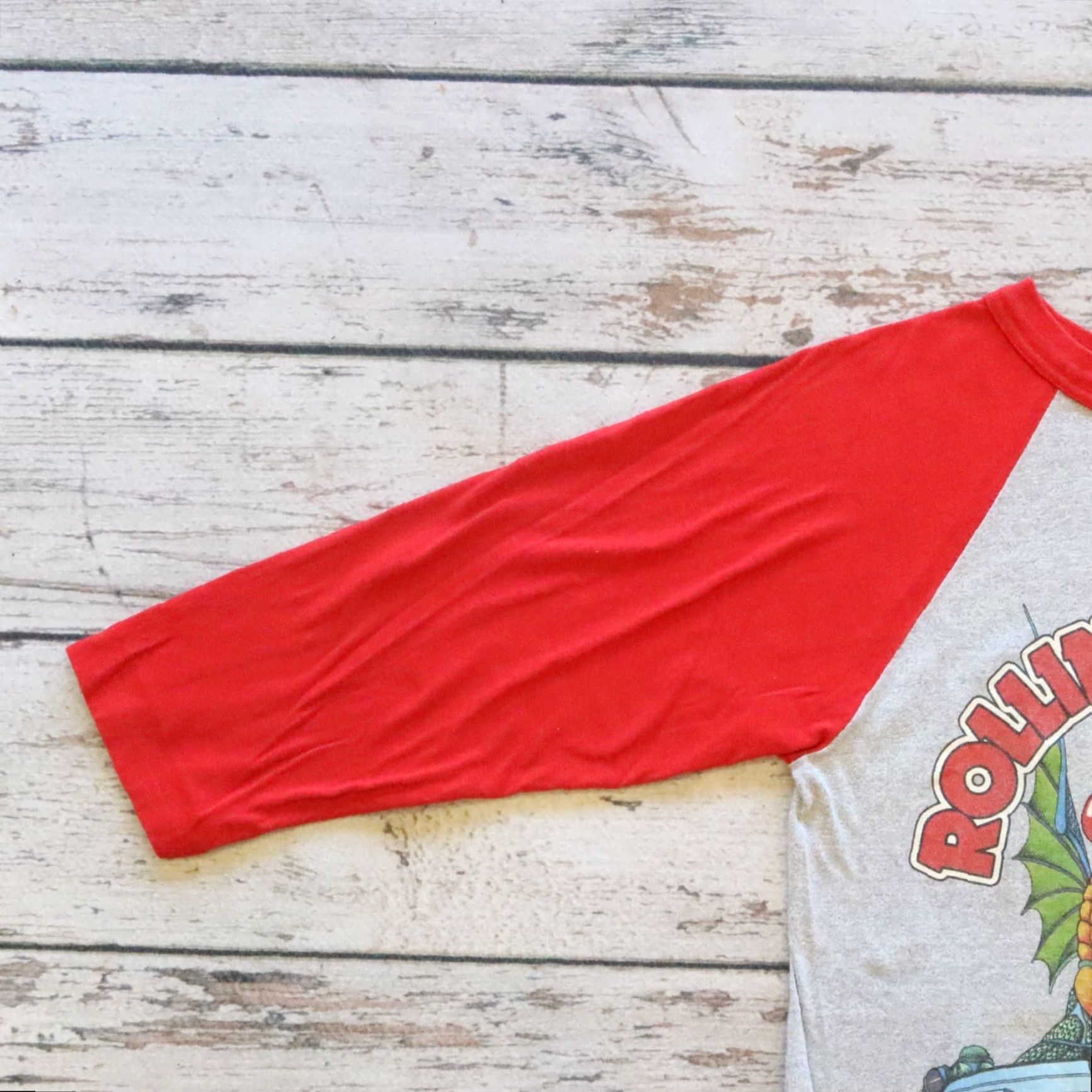 Vintage VINTAGE The Rolling Stones T-Shirt Raglan 1981 Tour Shirt M Gray Mens Size US M / EU 48-50 / 2 - 4 Thumbnail