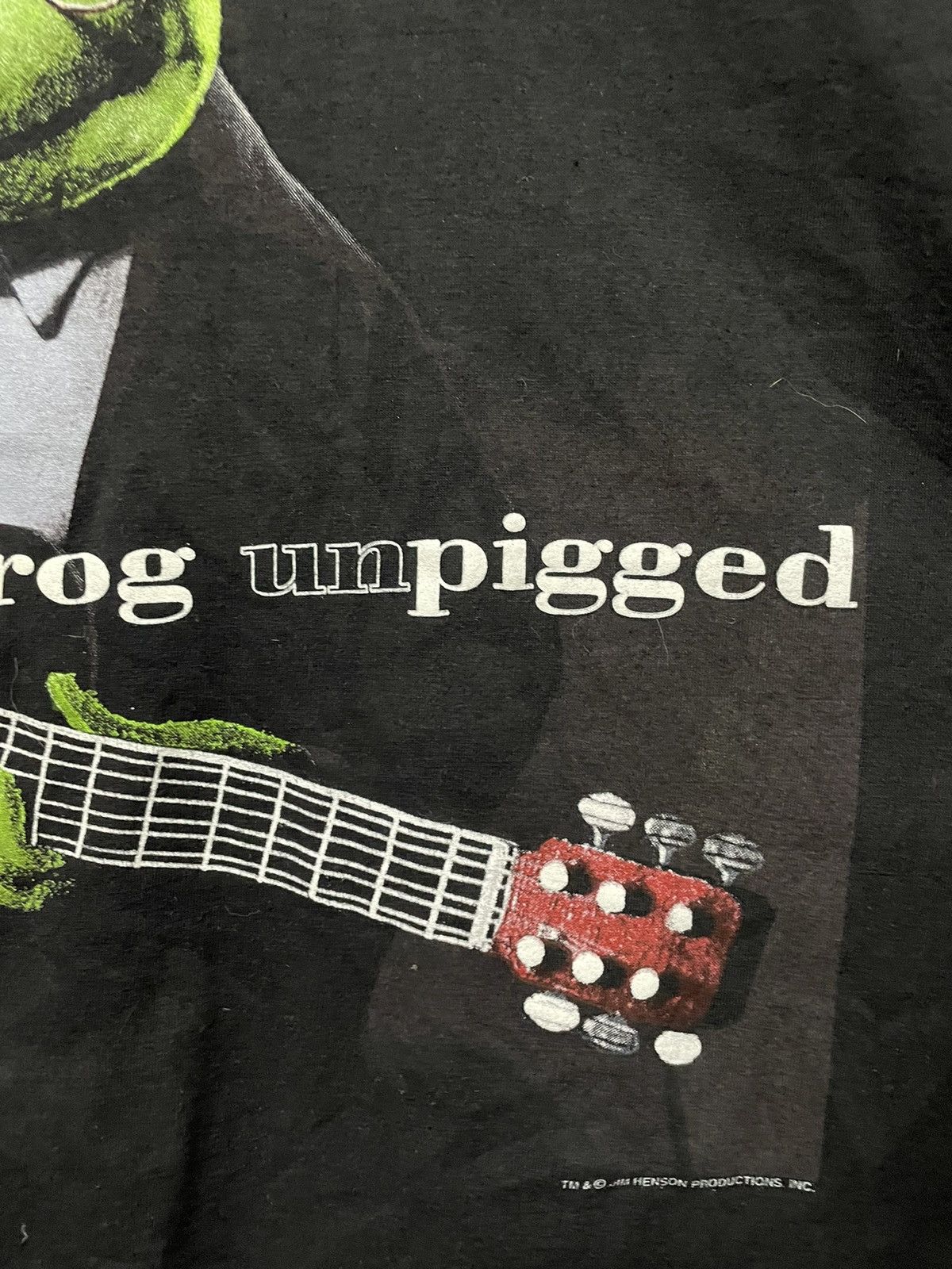 Band Tees × Vintage Vintage 90s Kermit The Frog Unpigged Parody Cartoon Tee Size US XL / EU 56 / 4 - 8 Thumbnail