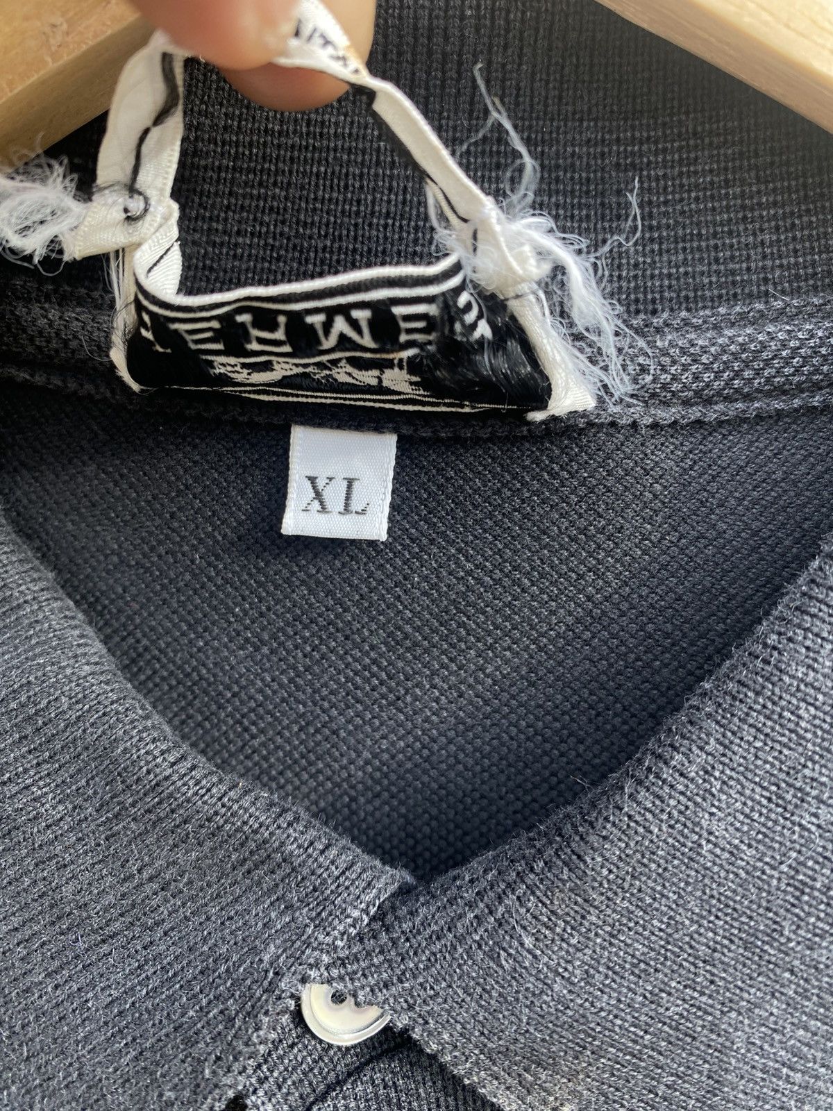 Hermes Vintage Hermes Pocket Logo Polo Tee Size US XL / EU 56 / 4 - 6 Thumbnail