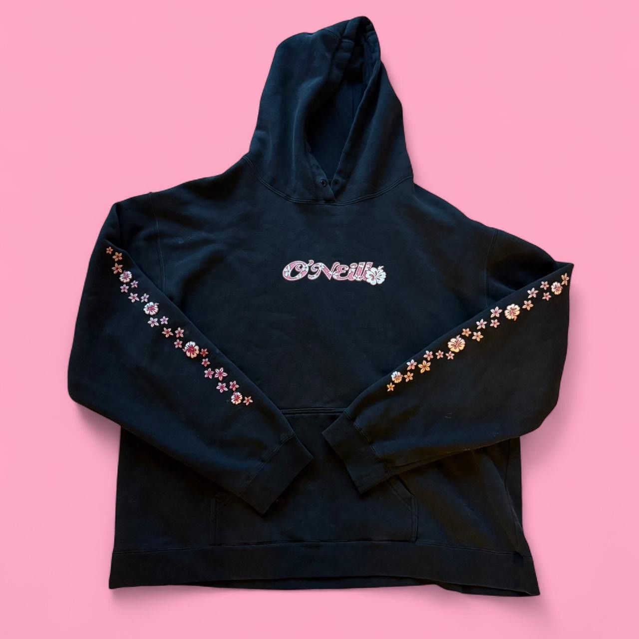 O'Neill Vintage O'Neill Pink and Black Sparkle Hoodie Size S / US 4 / IT 40 - 1 Thumbnail
