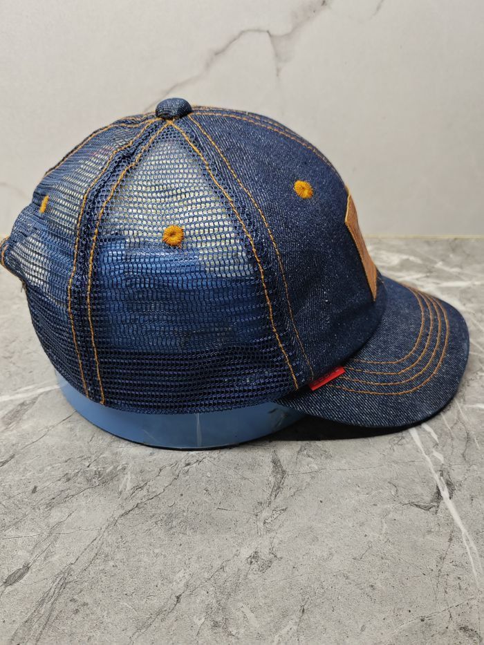 Japanese Brand Vintage Rodeo Crowns Denim Trucker Cap Hat Size ONE SIZE - 4 Thumbnail