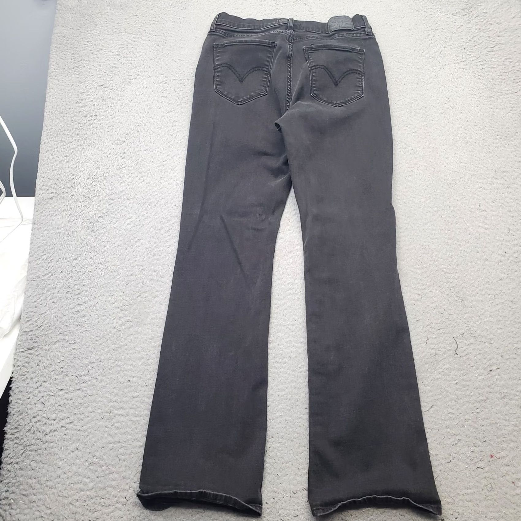 Levi's Levi's Womens Jeans Bootcut 5-Pocket Black Denim Size 30 Size 30" / US 8 / IT 44 - 2 Thumbnail
