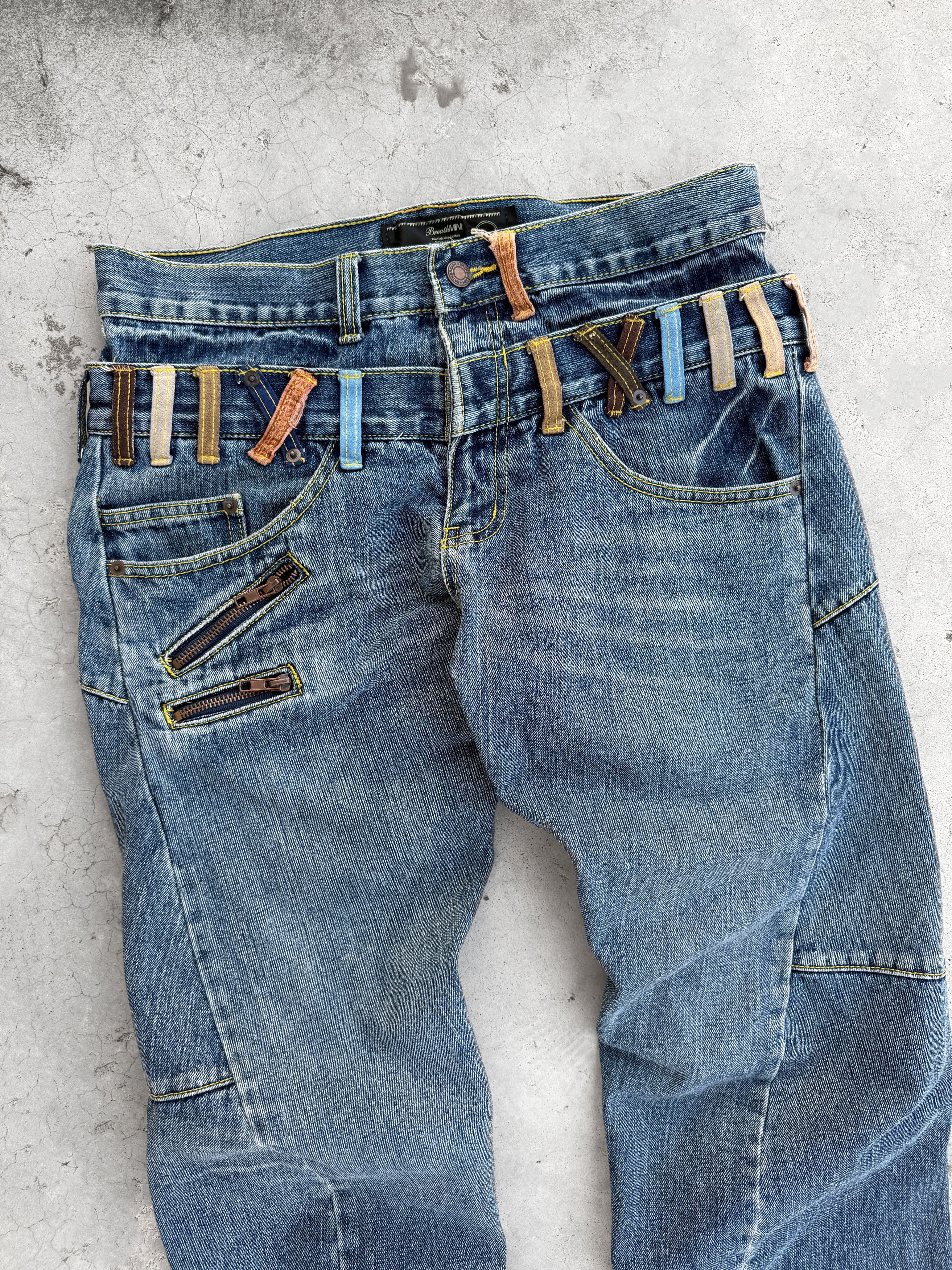 Japanese Brand Vintage breathmint by brthbreath double waist jeans Size US 32 / EU 48 - 8 Thumbnail