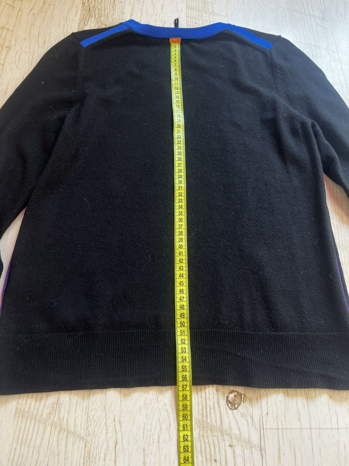ME+EM ME+EM Colorblock Wool Sweater Black Multi Panel Knit Size M Size M / US 6-8 / IT 42-44 - 14 Thumbnail