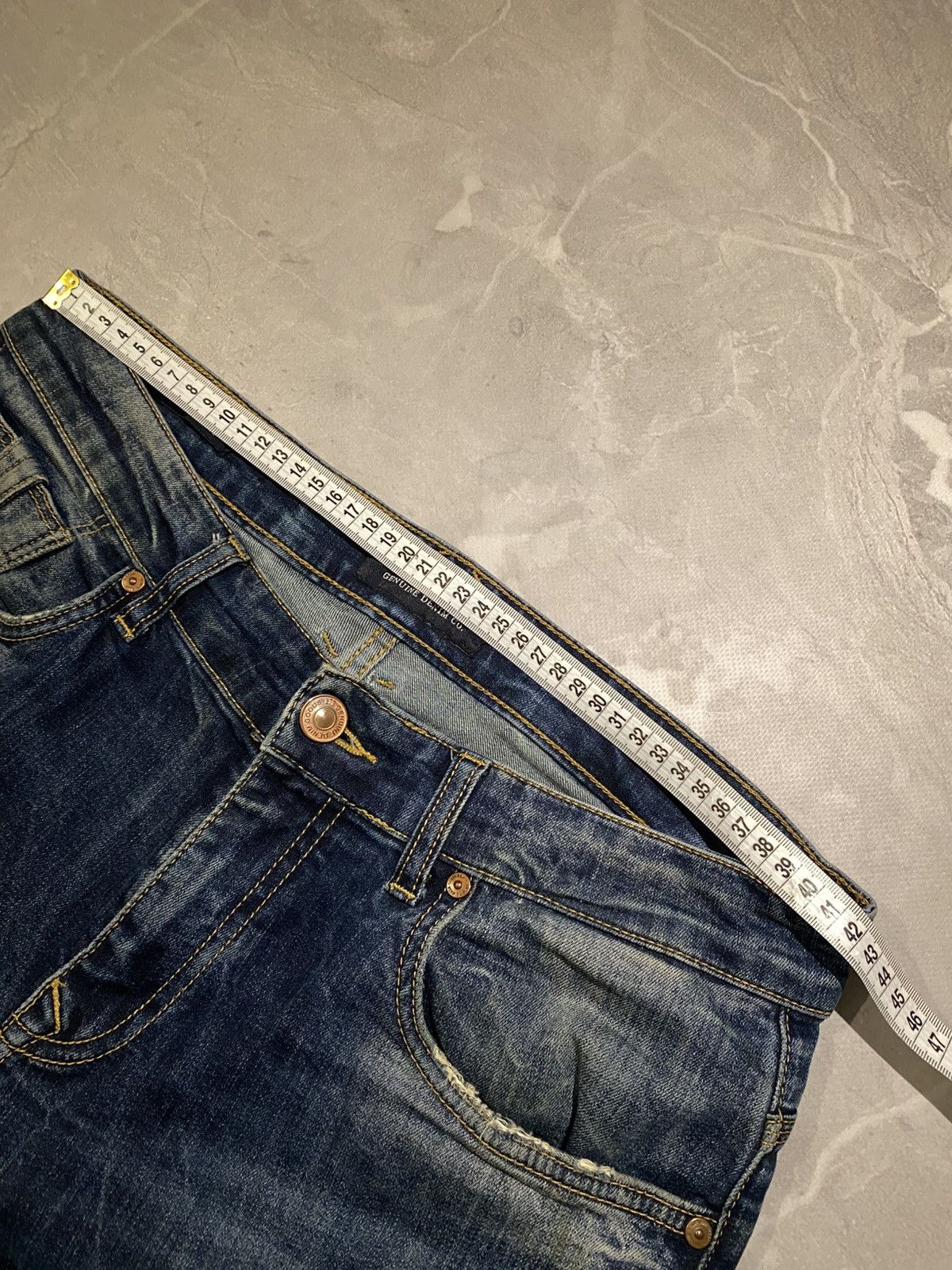 Japanese Brand Archive Washed Darkwear Slim Denim / Japan Vibe Size US 33 - 10 Thumbnail