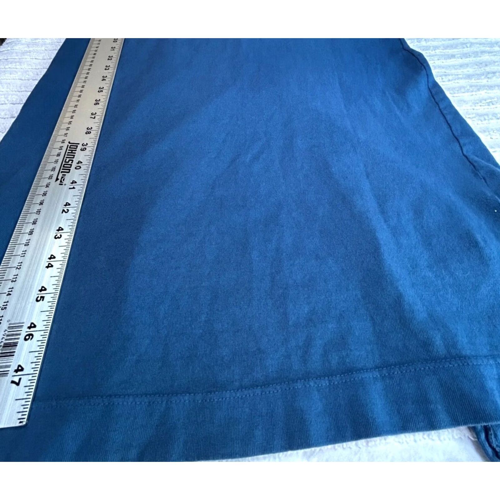 Vintage FP Beach Dress Women Short Dolman Sleeve Oversized Maxi Back-Split Blue Small Size 28" / US 6 / IT 42 - 7 Thumbnail