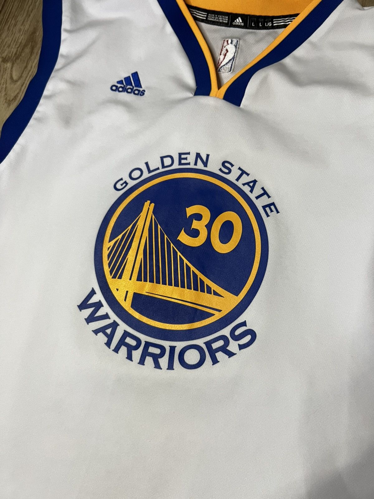 NBA Y2K Adidas Golden State Warriors 30 Curry Jersey Size US L / EU 52-54 / 3 - 4 Thumbnail