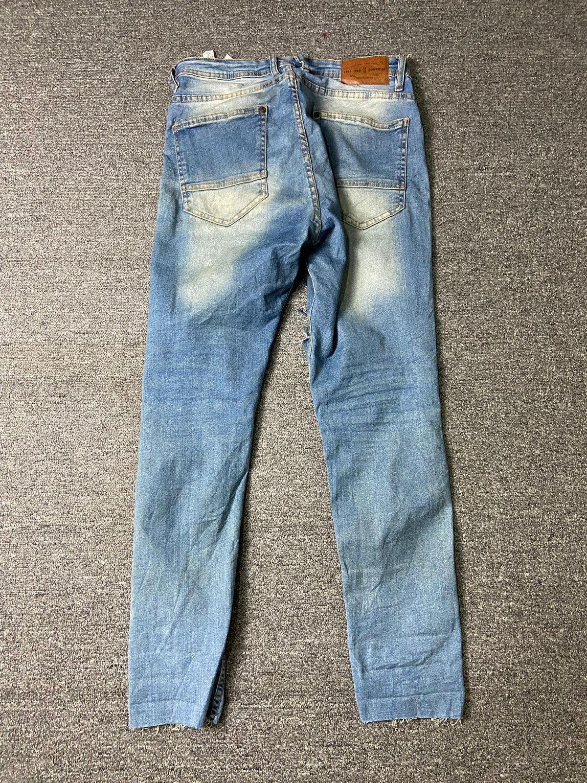 Designer × Vintage × Zara ZARA MAN 1975 Distressed Denim Ripped Jeans (131) Size US 30 / EU 46 - 2 Thumbnail