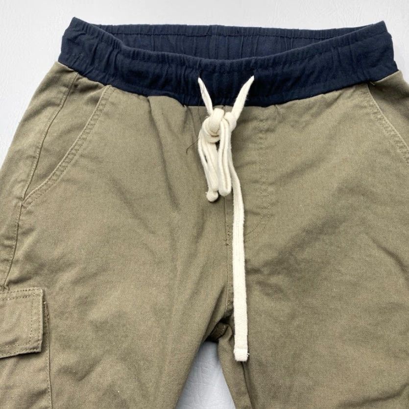 MNML MNML Pants Mens Small Olive Green Cargo Drawstring Utility Snap Pockets/Ankle Size US 29 - 6 Thumbnail