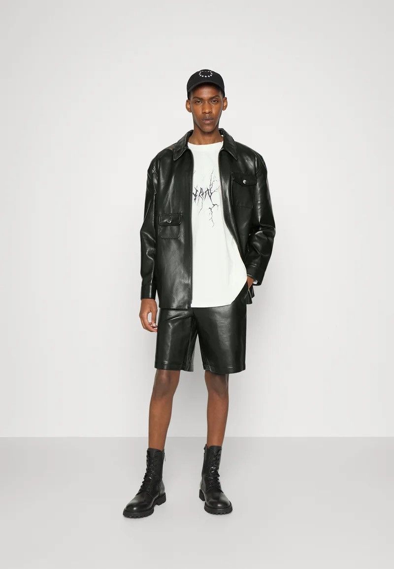 image of ds! Fw22 Han Kjobenhavn Army Zip Overshirt Black Jacket, Men's (Size Medium)