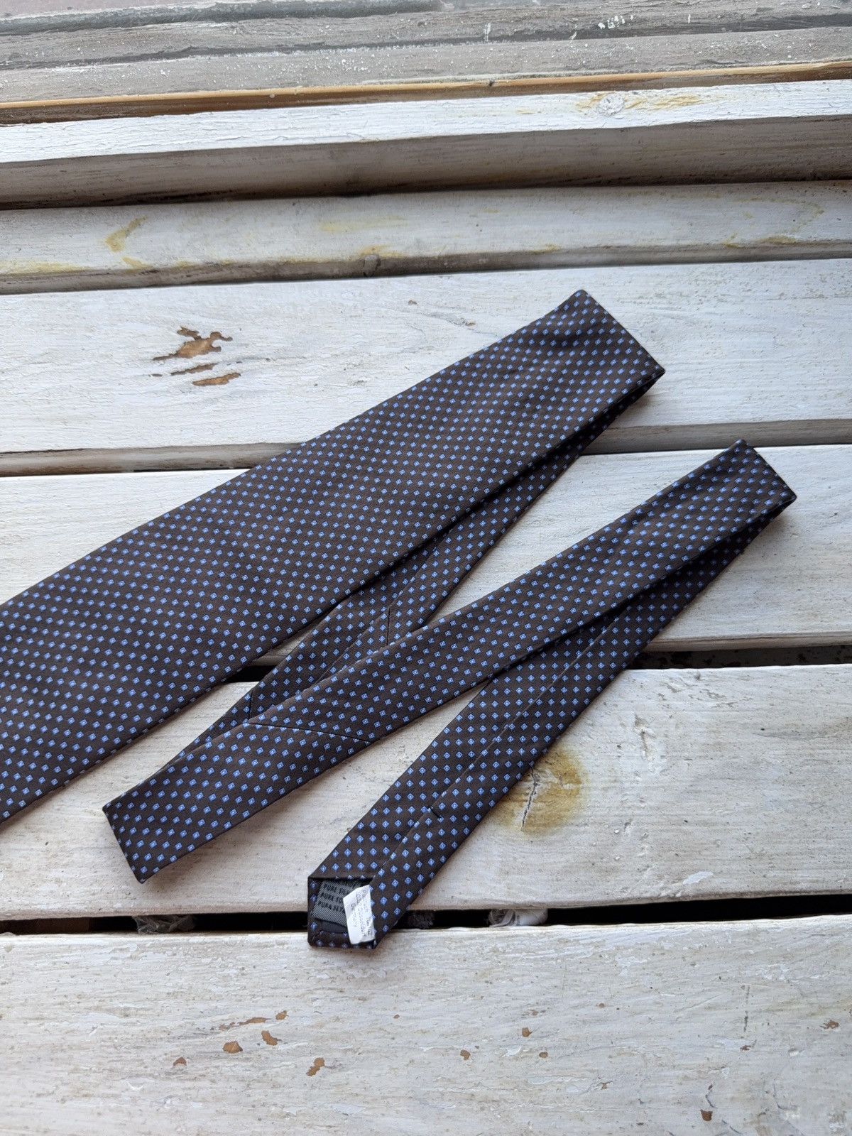 Other Gilberto Silk Tie Light Blue Micro Pattern Made in Italy Size ONE SIZE - 3 Thumbnail