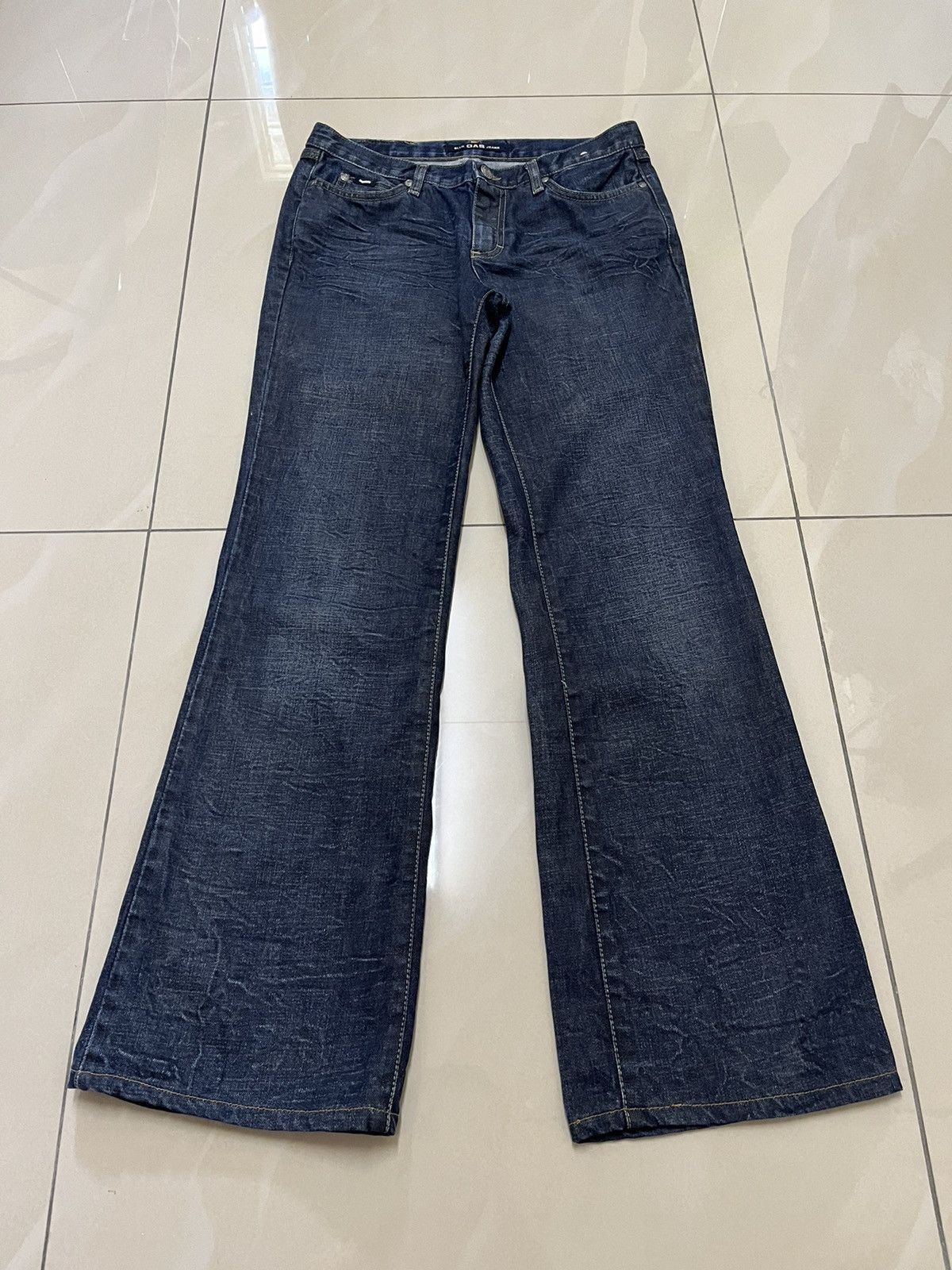 Tornado Mart Flare Jean Vintage Gas jeans baggy low rise bootcut Size US 30 / EU 46 - 1 Thumbnail