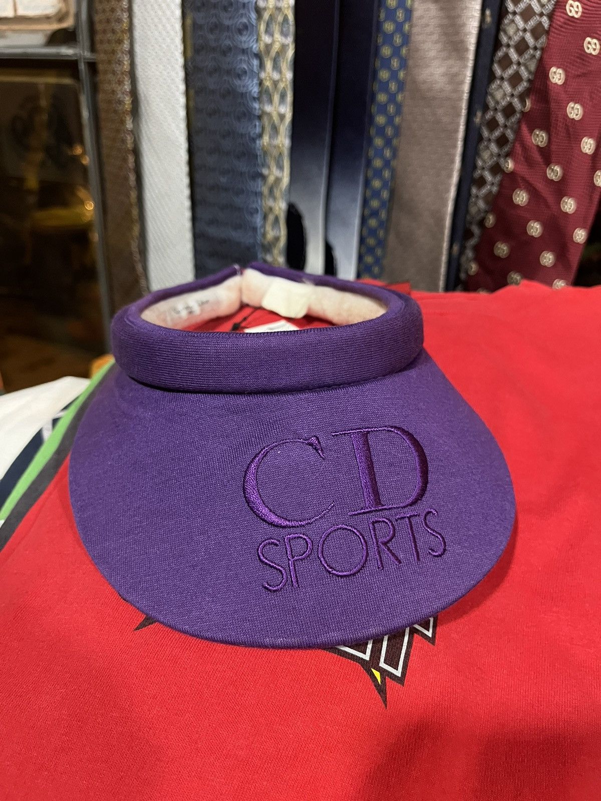 Dior Christian Dior CD Sports Visor Cap Logo 90s Size ONE SIZE - 1 Thumbnail