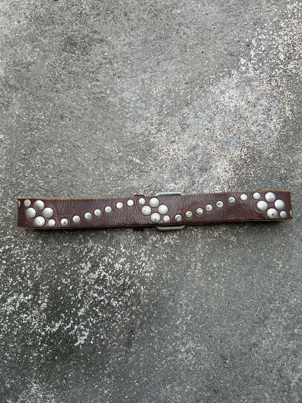 Vintage Vintage studded leather belt (Kapital Style) Size ONE SIZE - 4 Thumbnail