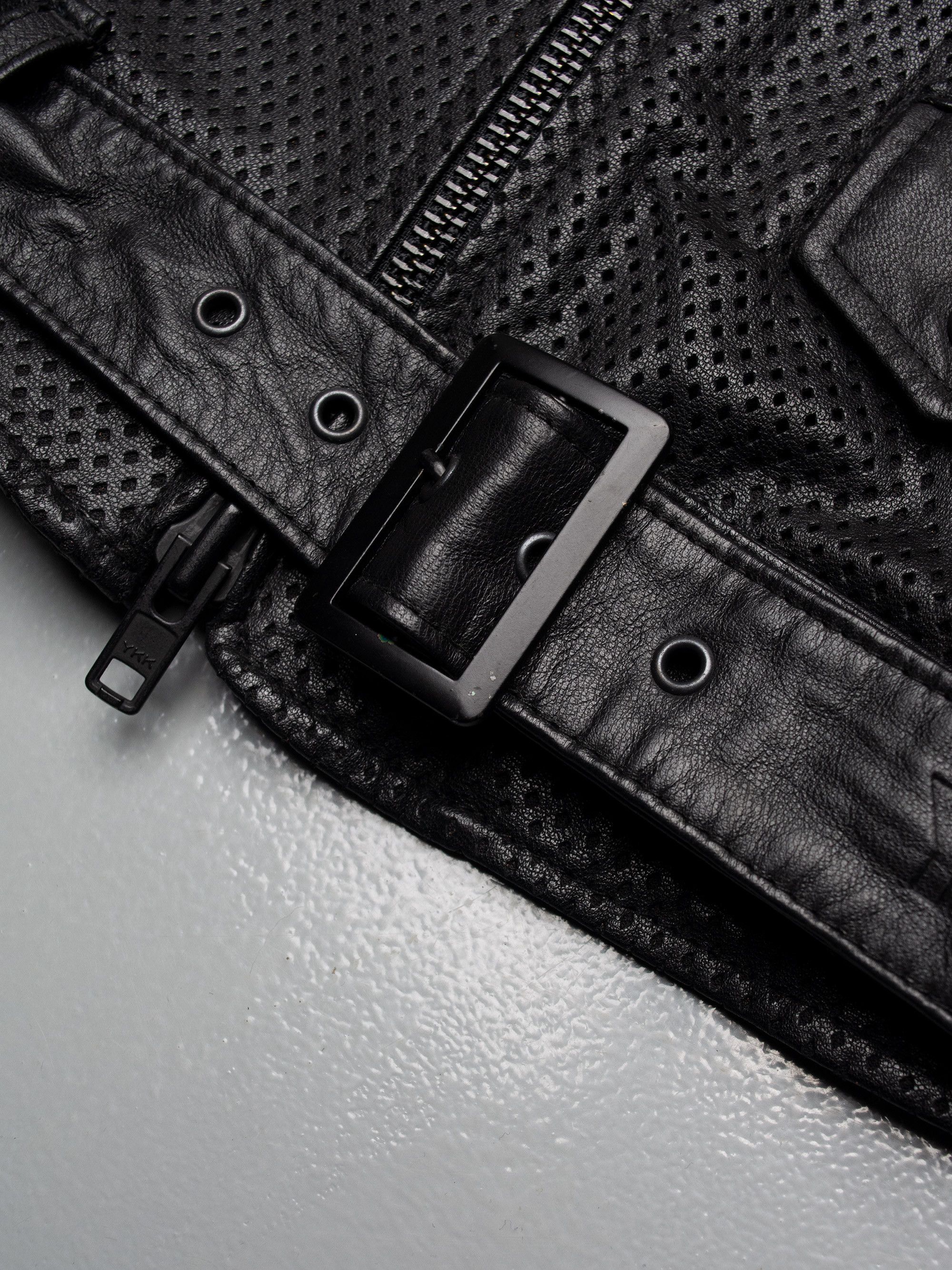 Y-3 Y-3 - A/W 2013 - women's perforated leather biker jacket Size L / US 10 / IT 46 - 9 Thumbnail