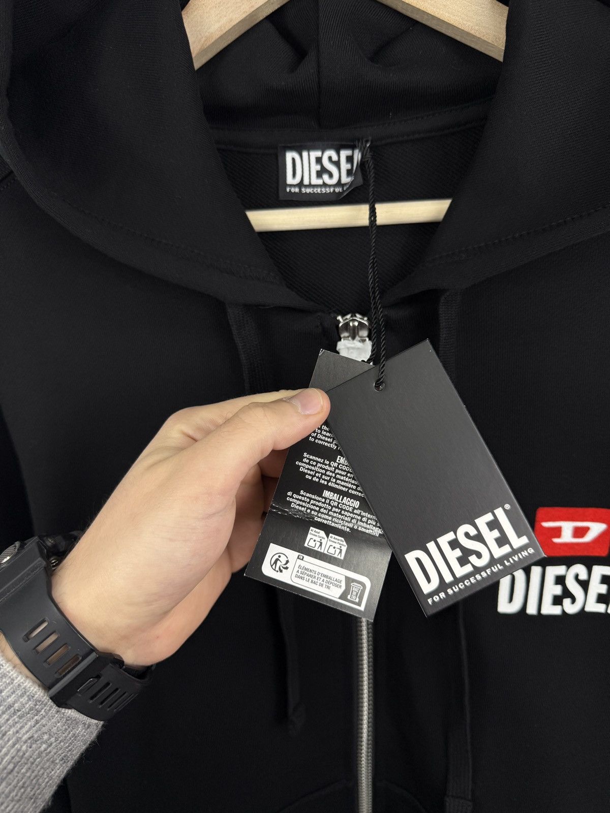 Diesel 🇺🇸 NWT❗️Diesel Full Zip Hoodie Black For Successful Living Y2K Size US L / EU 52-54 / 3 - 9 Thumbnail