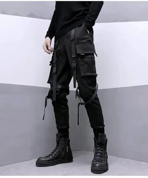 Jean Techwear Black Cargo Pants Size US 32 / EU 48 - 1 Thumbnail