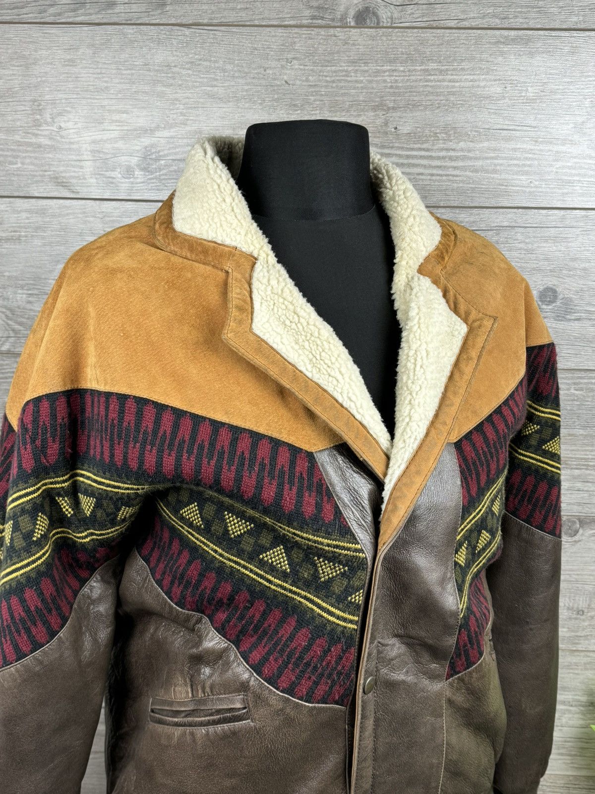 Unique warm rare vintage bomber jacket of the 80s from Skin
