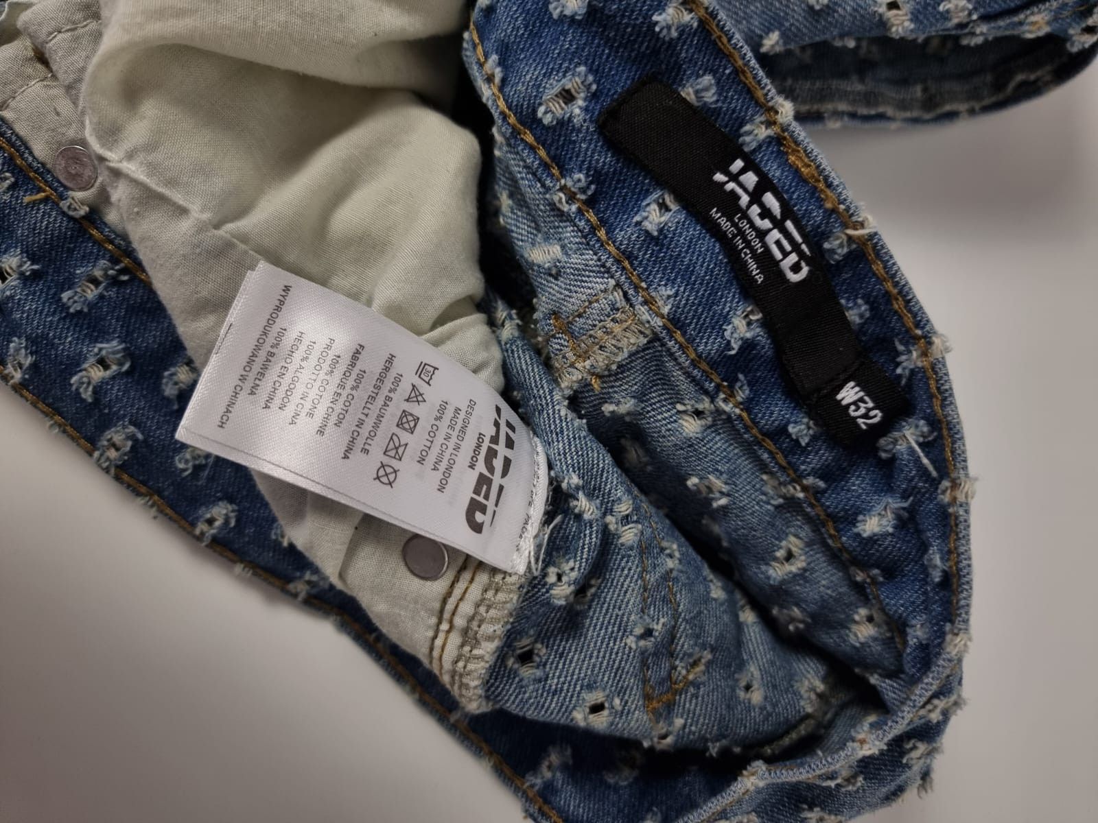 Jaded London Jaded London drip holes pants jeans 32 M/L womens Size 32" / US 10 / IT 46 - 10 Thumbnail