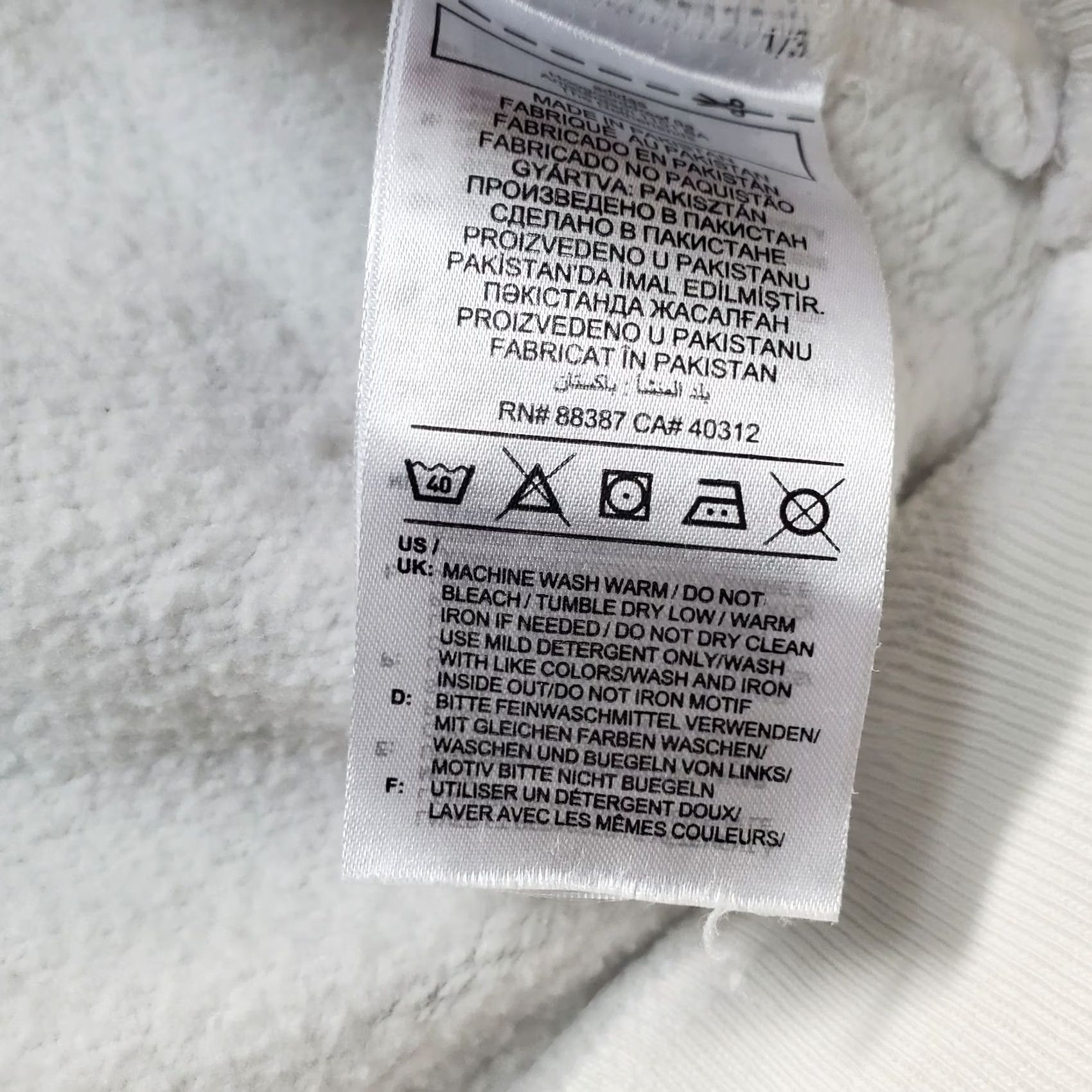 Adidas Adidas Womens Small White Embroidered Logo Hoodie Pullover Athletic Fleece Lined Raglan Sleeve Size S / US 4 / IT 40 - 6 Thumbnail