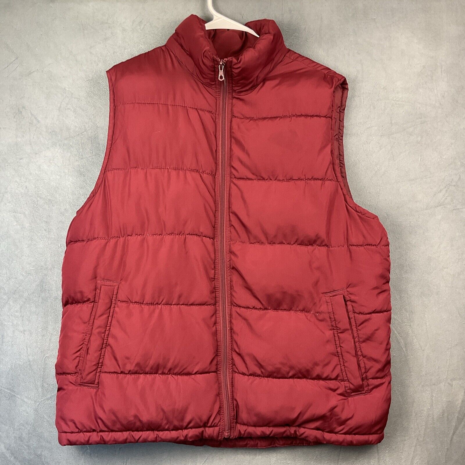Gap Vintage Gap Puffer Vest Mens Large Burgandy Quilted Full Zip Size US L / EU 52-54 / 3 - 1 Thumbnail