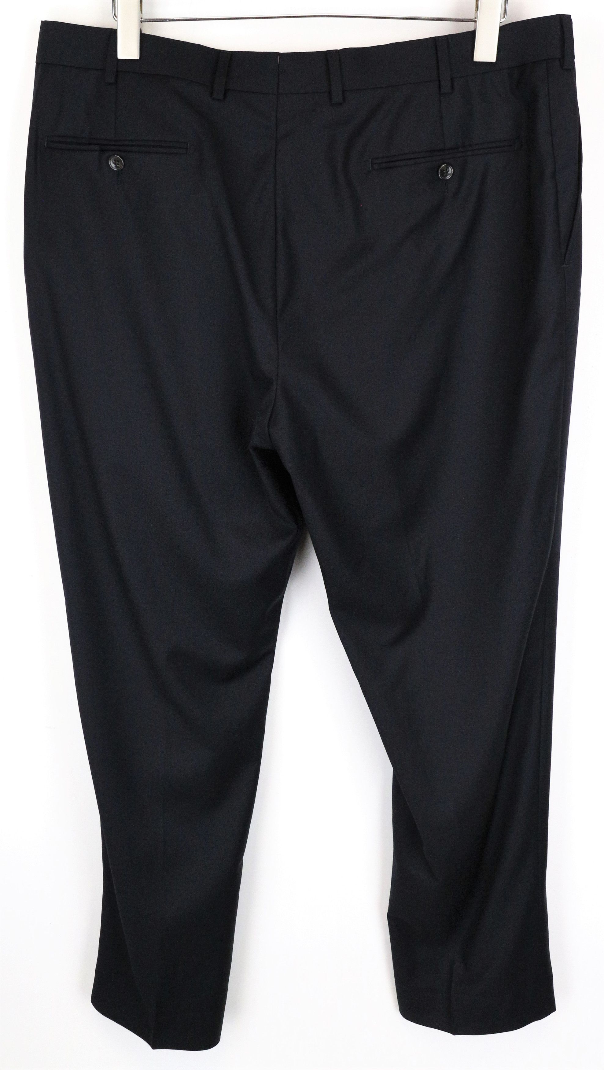 Suitsupply BRESCIA UK46S Dark Navy Wool Pleated Front Trousers 62100 Size 46S - 2 Thumbnail