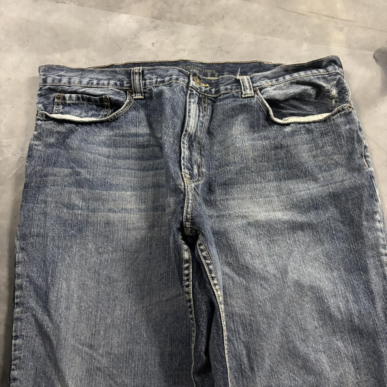 Perry Ellis Crazy Vintage Y2K/2000s Grunge Perry Ellis Dark Wash Denim Jeans! 40x29 Size US 40 / EU 56 - 5 Thumbnail