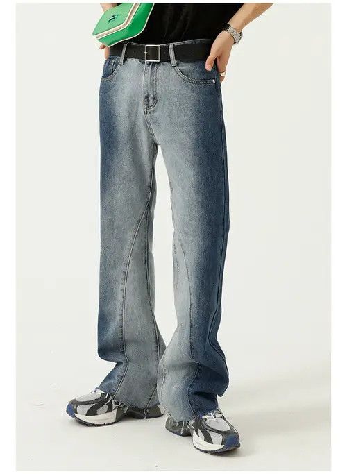 Other Men's tie-dye gradient flared casual jeans Size US 32 / EU 48 - 2 Thumbnail