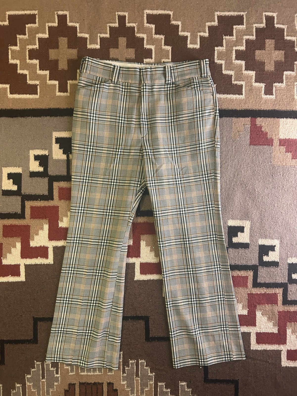 Levi's Vintage 70s Levi's Panatela Plaid Disco Bootcut Flare Pants Size US 34 / EU 50 - 1 Thumbnail