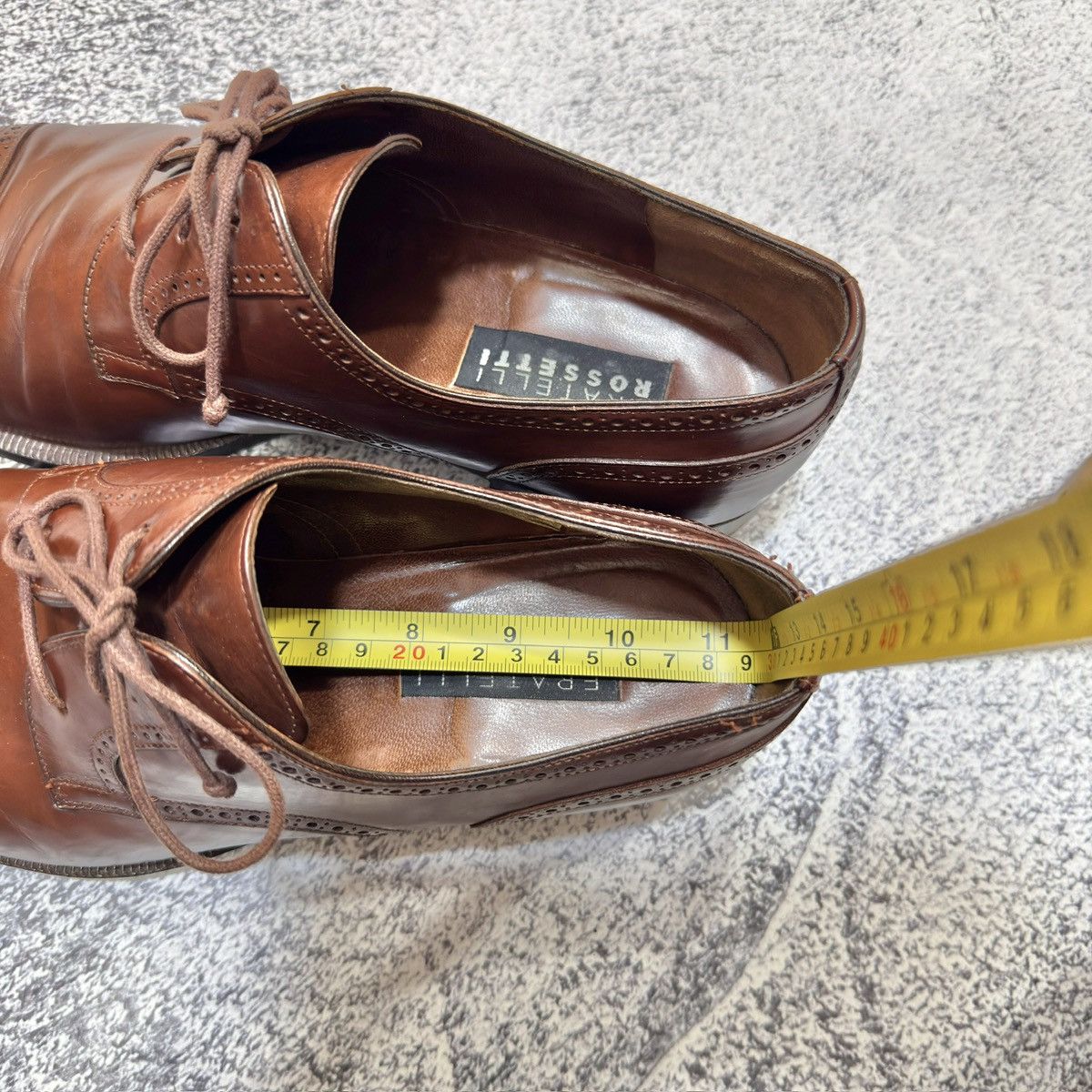 Fratelli Rossetti × Handmade Fratelli Rosetti Italy Derby Brogues US9.5 UK8.5 EU42.5 Size US 9.5 / EU 42-43 - 19 Thumbnail